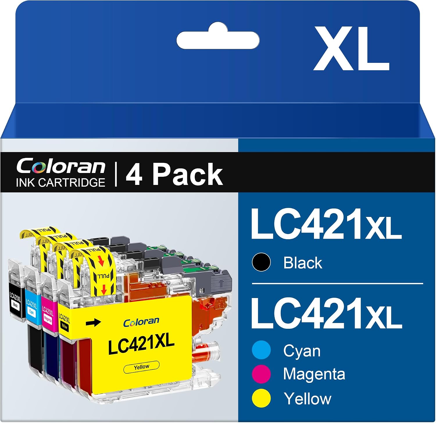 Detalle de Coloran LC421XL 4‑Pack ink cartridges