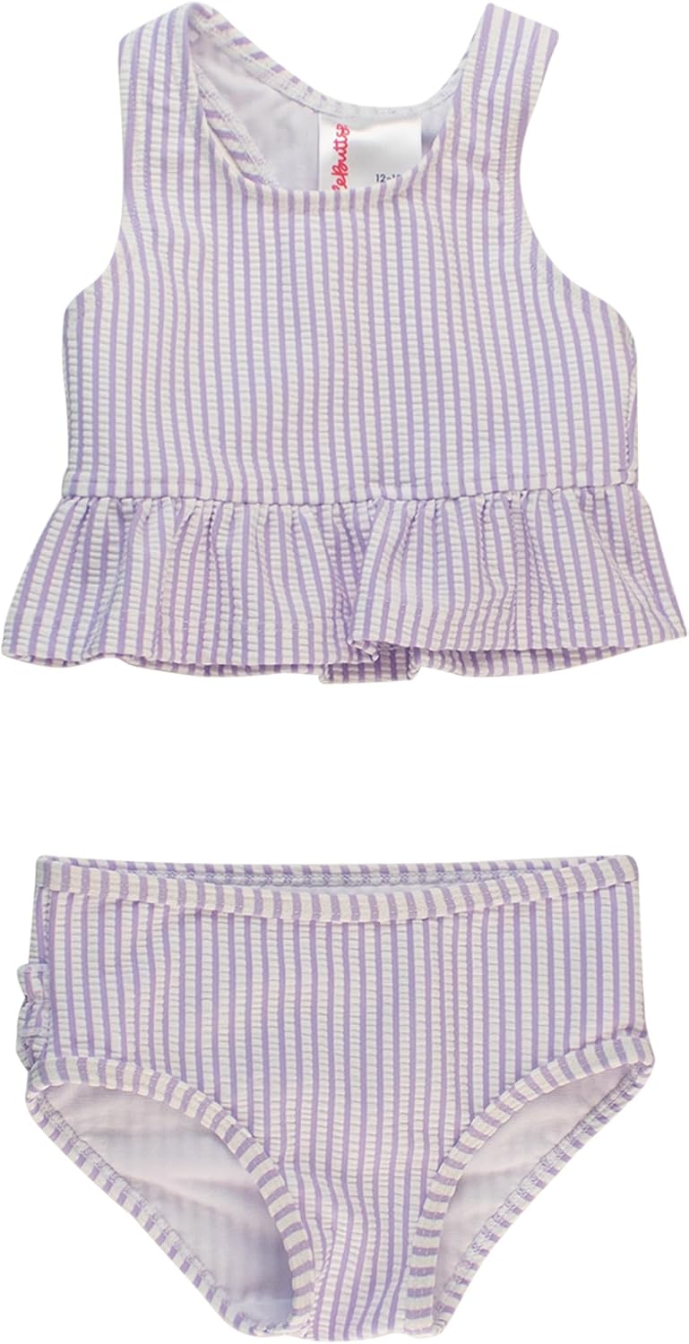 Thumbnail 2 de RuffleButts One‑Shoulder Ruffle Tankini UPF50+