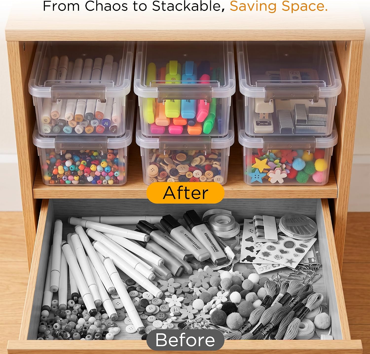 Thumbnail 4 de Citylife 4-Pack Storage Bins 3.2 QT ⚙