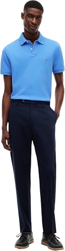 Detalle de Tommy Hilfiger Polo à manches courtes pour homme 1985 Regular Fit – Bleu (Blue Spell) – XL