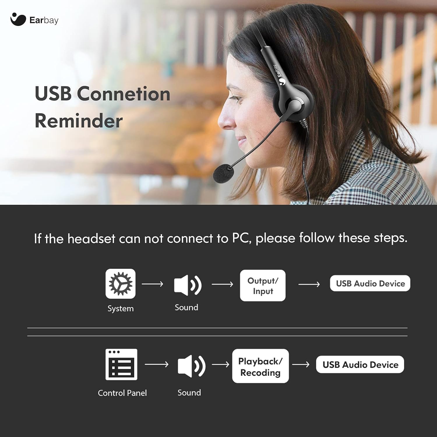 Thumbnail 6 de USB Headset Lightweight wired headset with mic 📞