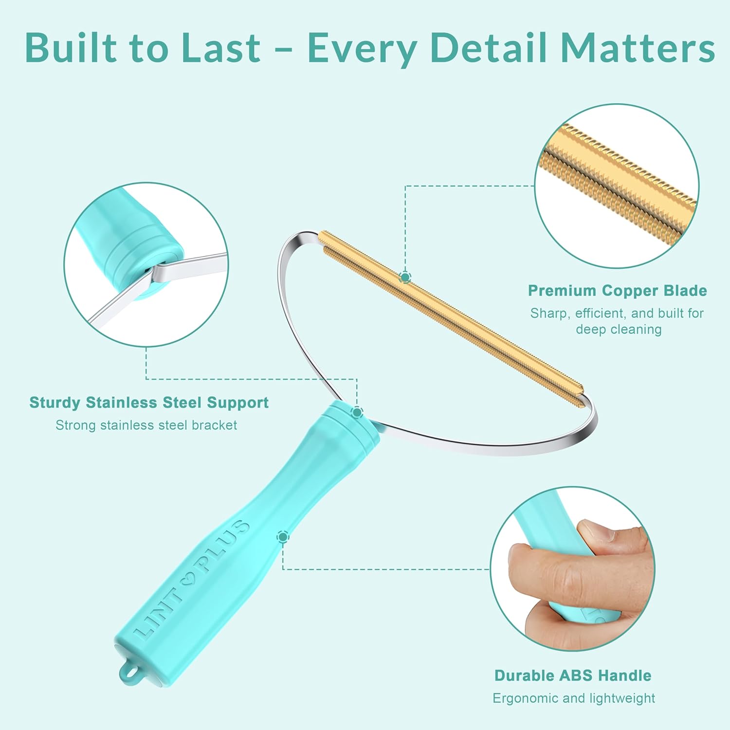 Thumbnail 3 de Deep Cleaner Pro Pet Hair Remover: Cat & Dog Hair Rake for Rugs, Couches, and More