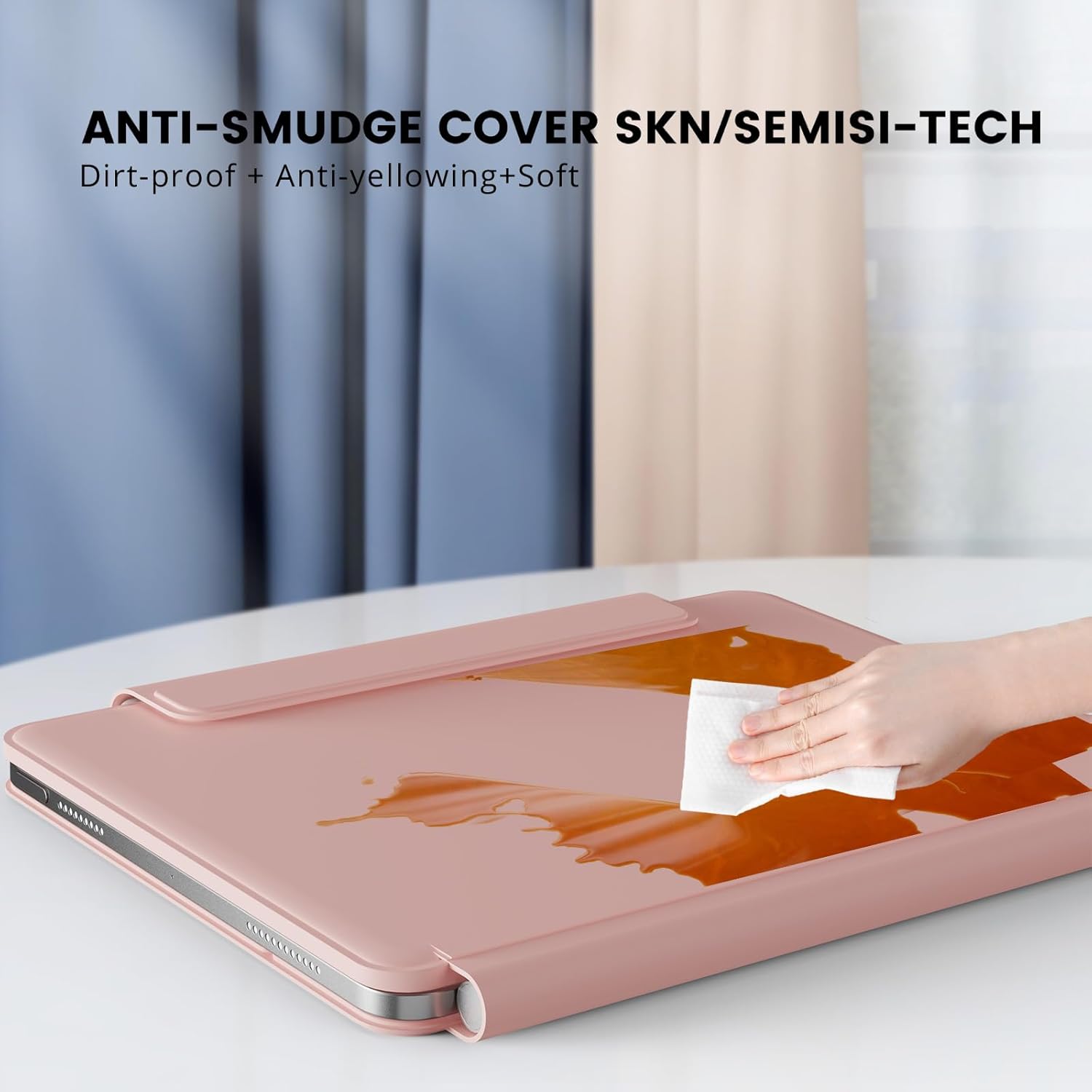 Detalle de RAYMCRAFT Keyboard Case for iPad 11th Gen (A16, 2025) / 10th Gen 10.9" - Pink