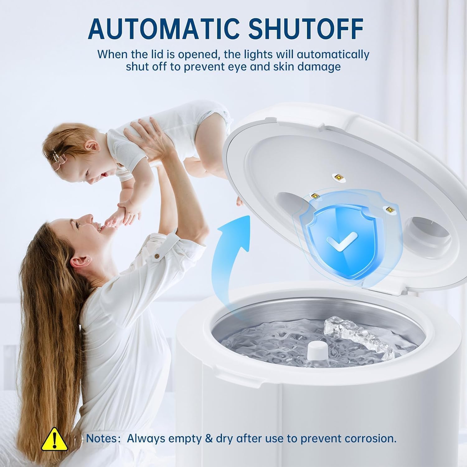 Detalle de Ultrasonic Retainer Cleaner Machine, 45kHz – 200ML Capacity