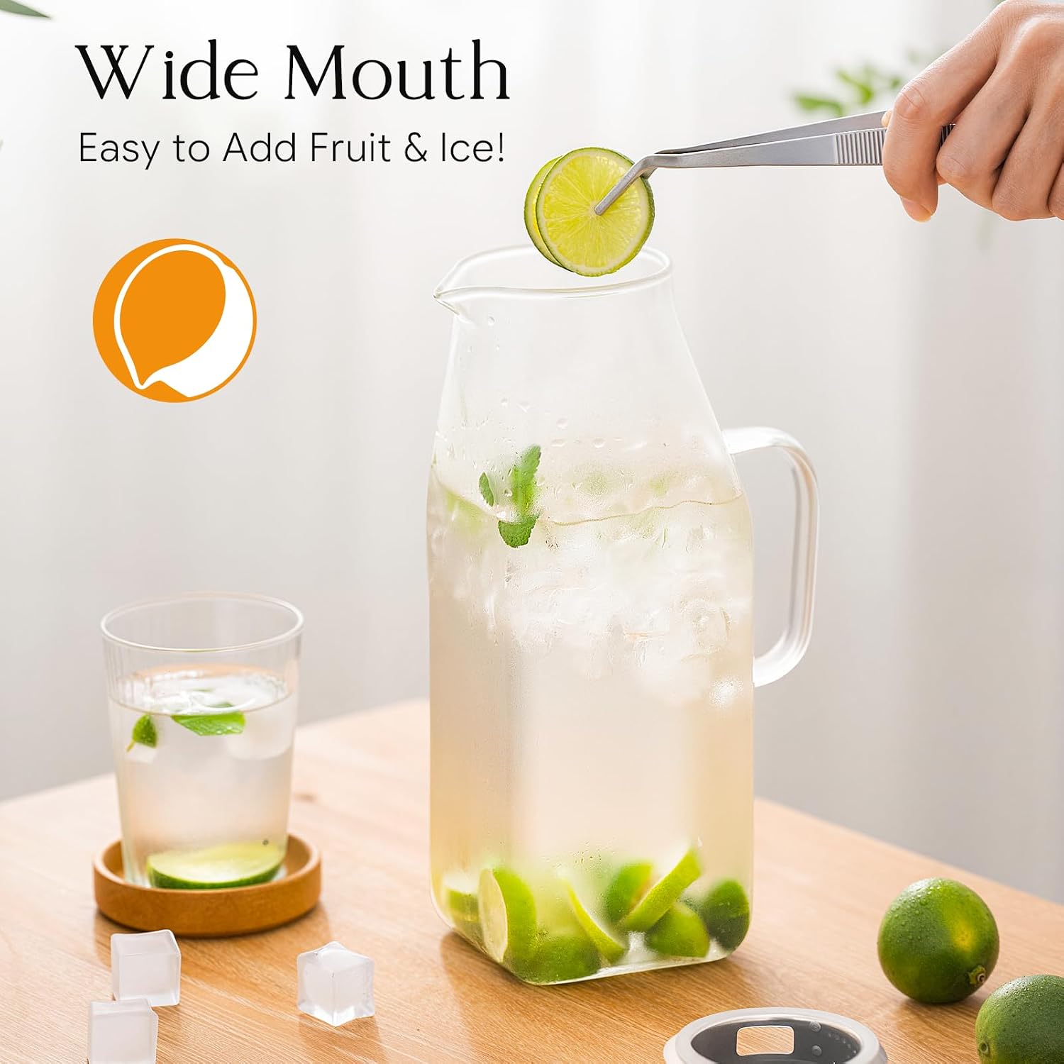 Thumbnail 4 de Glass Pitcher 68 oz