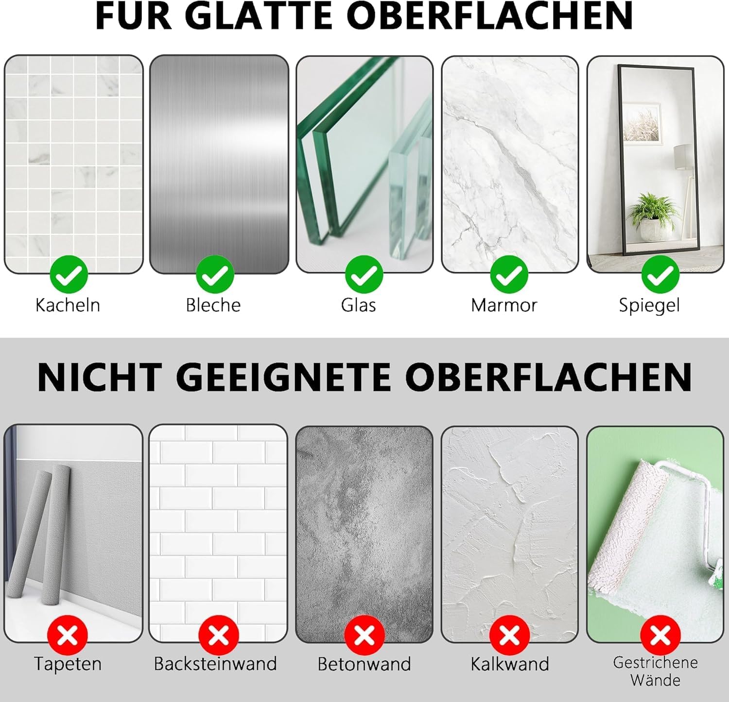 Thumbnail 6 de Eowihor selbstklebender Toilettenpapierhalter aus Edelstahl (ohne Bohren) – für Küche & Bad, weiß