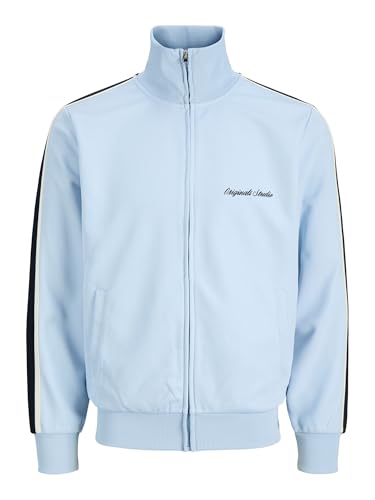 Detalle de JACK & JONES Jorcotedazur, sudadera de cuello alto con cremallera y corte loose