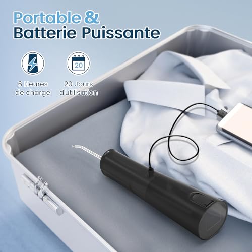 Thumbnail 6 de Vimmk Jet dentaire rechargeable, 5 modes, 8 embouts et réservoir de 300 ml