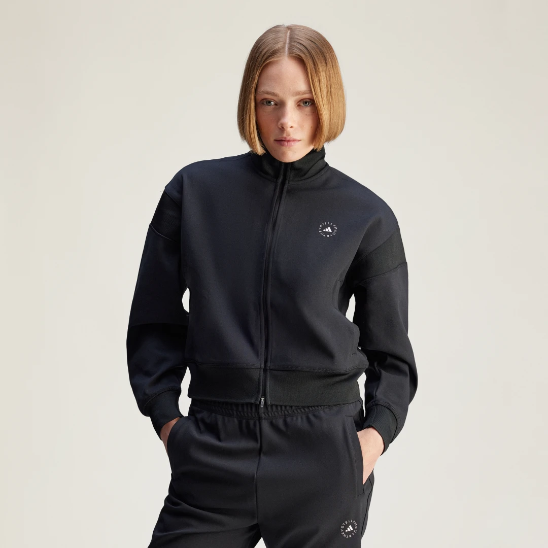 Detalle de Chaqueta adidas by Stella McCartney Knitted – color negro