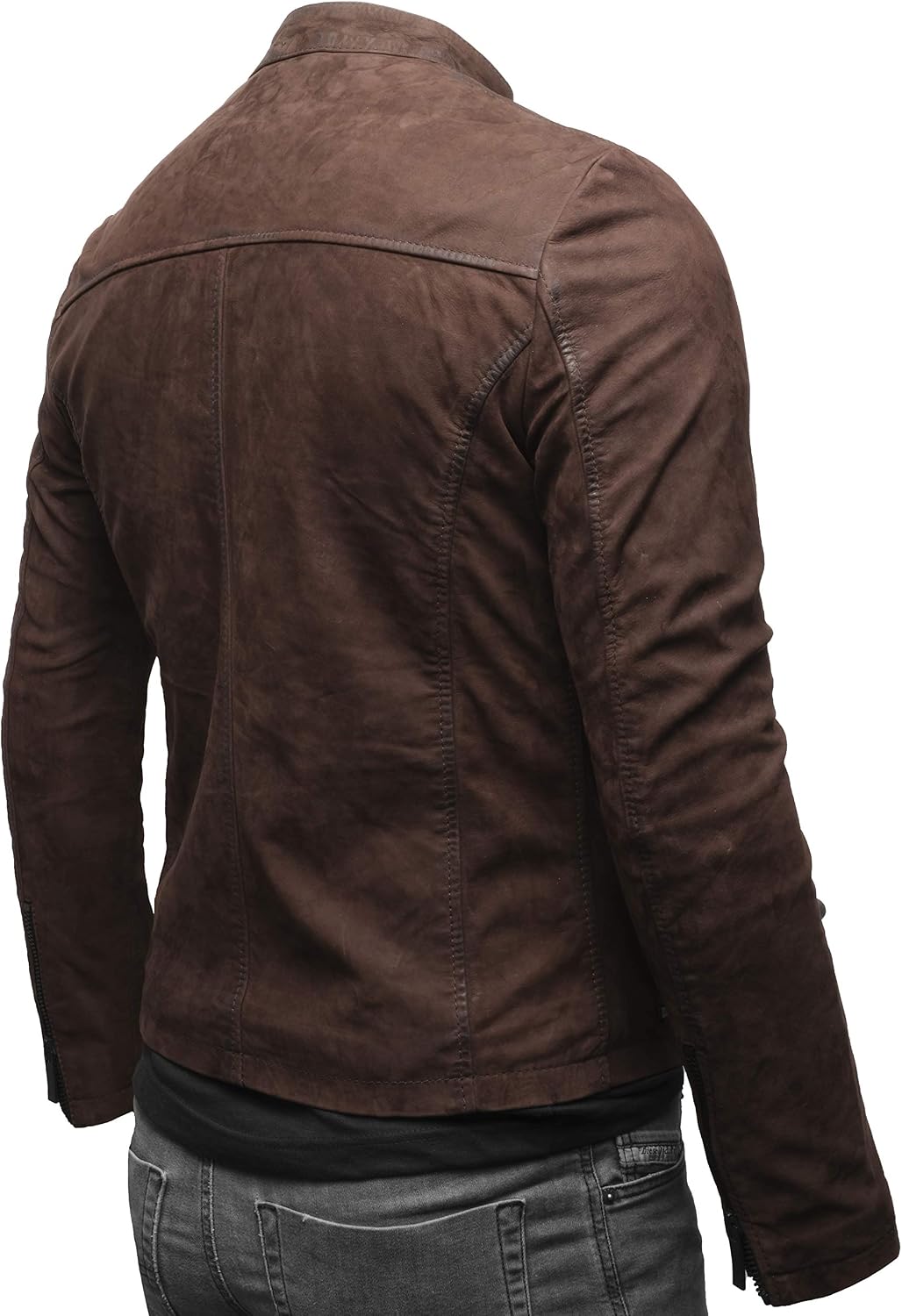 Detalle 2 de Crone Epic Herren Lederjacke „Cleane Basic“ aus 100% Echtleder – in vielen Varianten und Farben