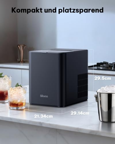 Thumbnail 6 de Silonn Eiswürfelmaschine Klein – kompakt, leise und zuverlässig für Küche, Büro und unterwegs