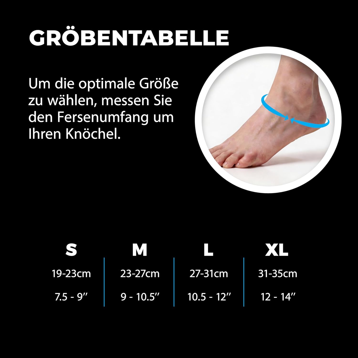 Detalle 2 de VITTO Sprunggelenkbandage Fußbandage M