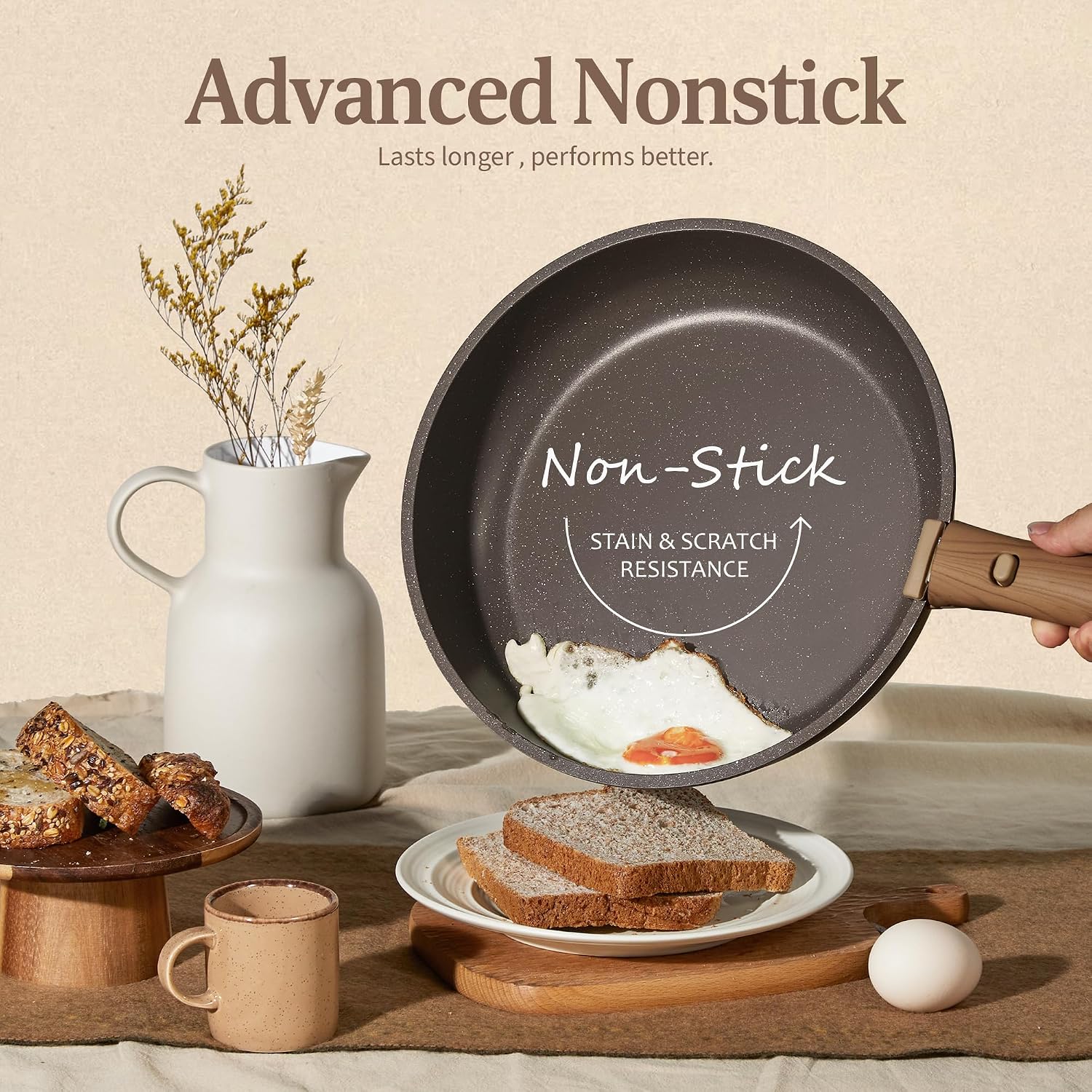 Detalle de CAROTE 17PCS Nonstick Cookware Set