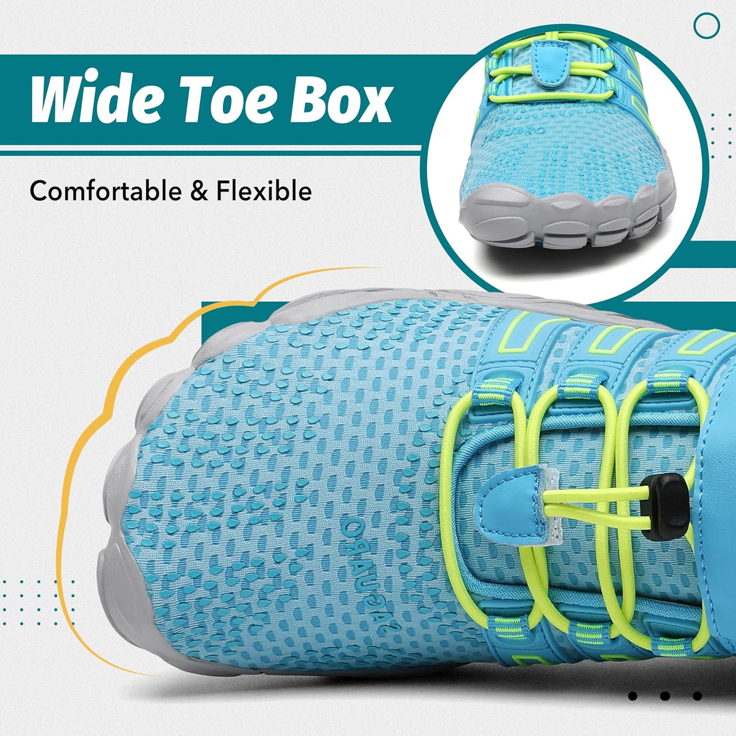 Detalle de SAGUARO Scarpe Barefoot Unisex: minimaliste per Trail, Trekking e palestra