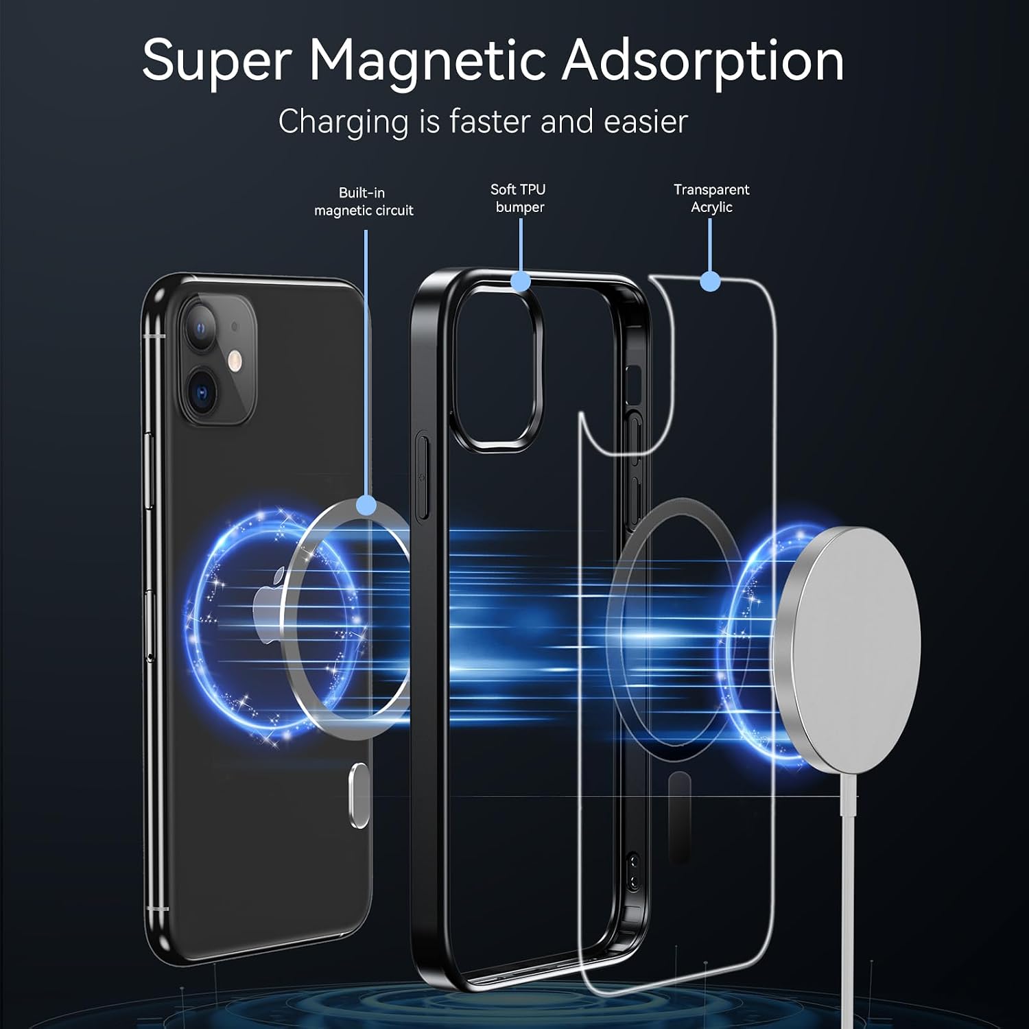 Detalle de iPhone 11 magnetic case with MagSafe