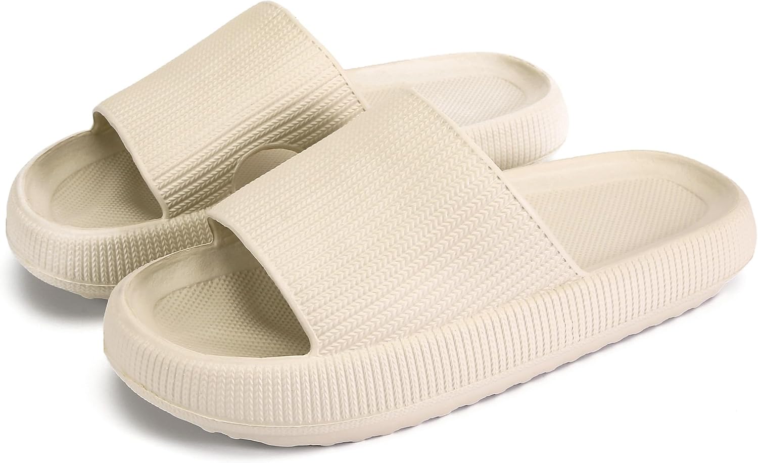 Detalle de Rosyclo Cloud Slippers for Women and Men — Thick Sole, Non-Slip Cloud-Soft Indoor/ Bathroom Shower Slides