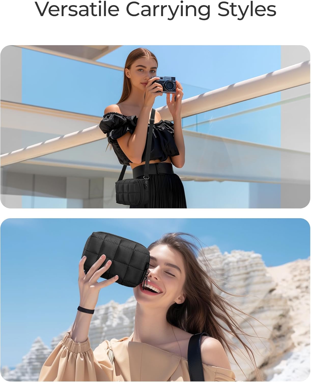 Thumbnail 6 de bagsmart Digitalkameratasche Schwarz 16,5×10,5×10 cm