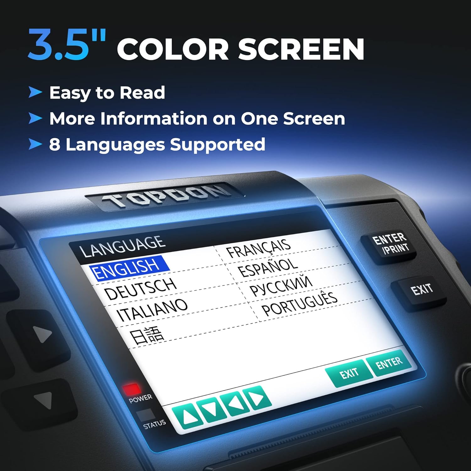 Thumbnail 5 de TOPDON BT600 – Tester batteria auto con stampante professionale e schermo 3,5", 12/24V, 100–2000CCA