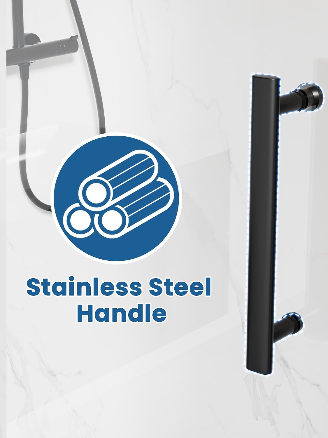 Thumbnail 5 de Semi-Frameless Pivot Shower Door, 32–36 in.