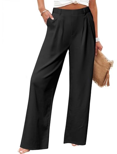 Detalle de Friptspyg Palazzo Pantalons femme été taille haute ⚙