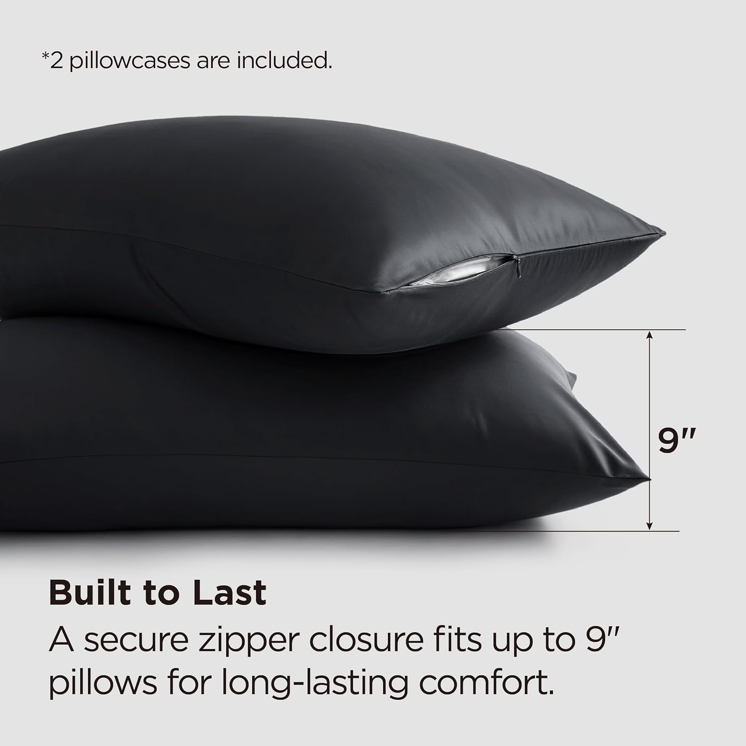 Detalle 2 de Bedsure Rayon-from-Bamboo Pillowcases, 20x26 Inches