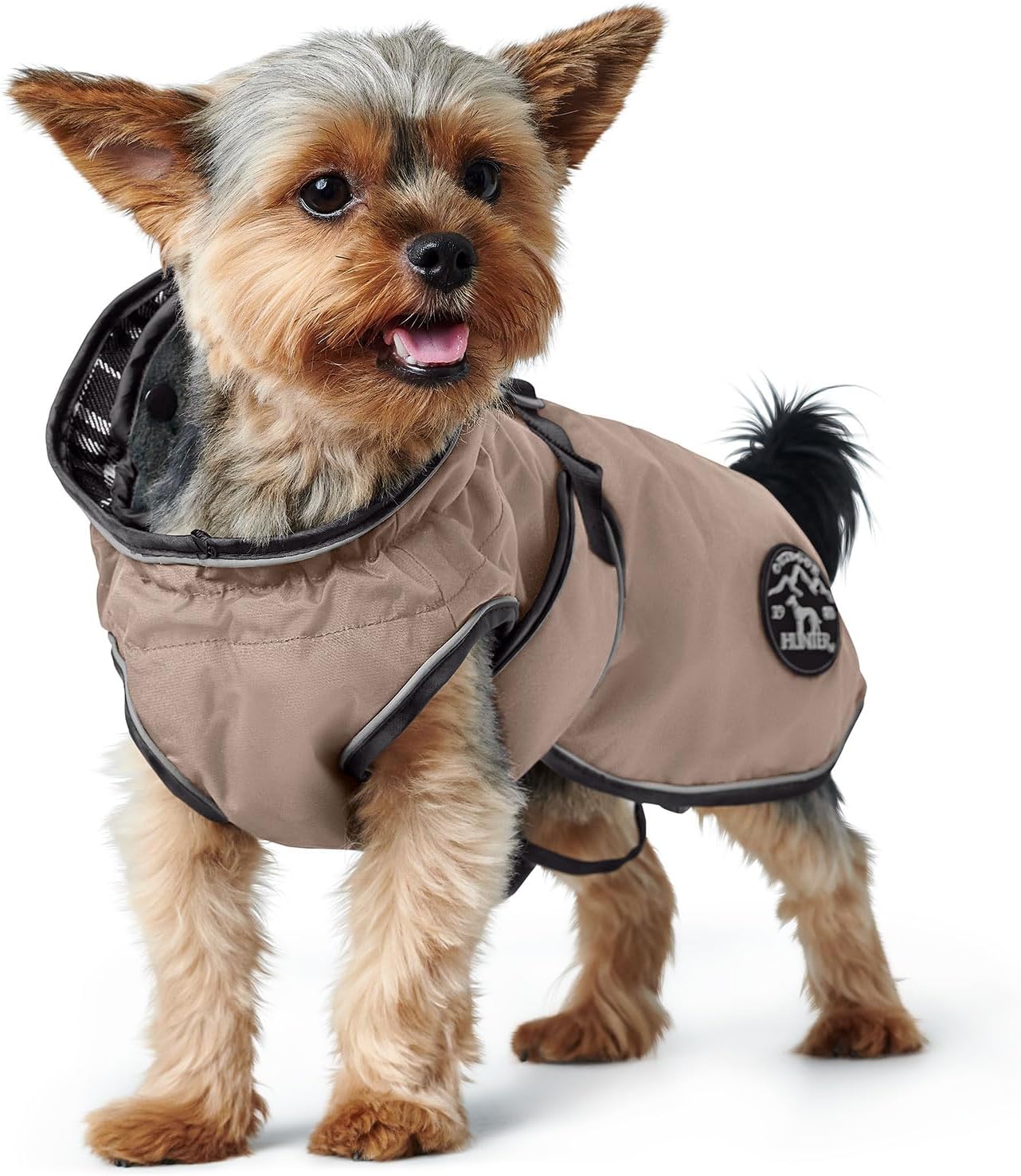 Thumbnail 6 de HUNTER Hundemantel UPPSALA 25 – 2in1, taupe, wasserabweisend, reflektierende Paspeln