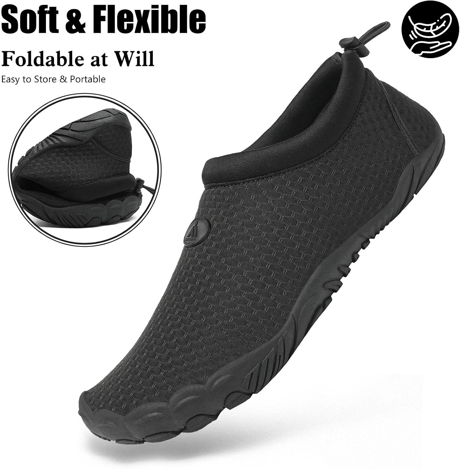 Detalle de Mishansha Scarpe da Scoglio Antiscivolo: comodità traspirante per immersioni e passeggiate in acqua (36–46)