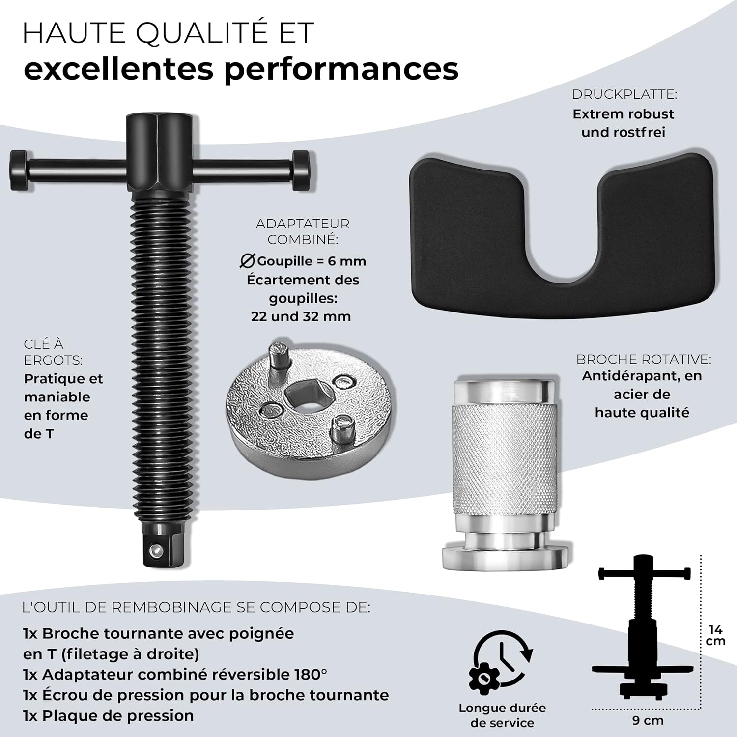 Thumbnail 2 de TRESKO Coffret repousse piston 3 pièces