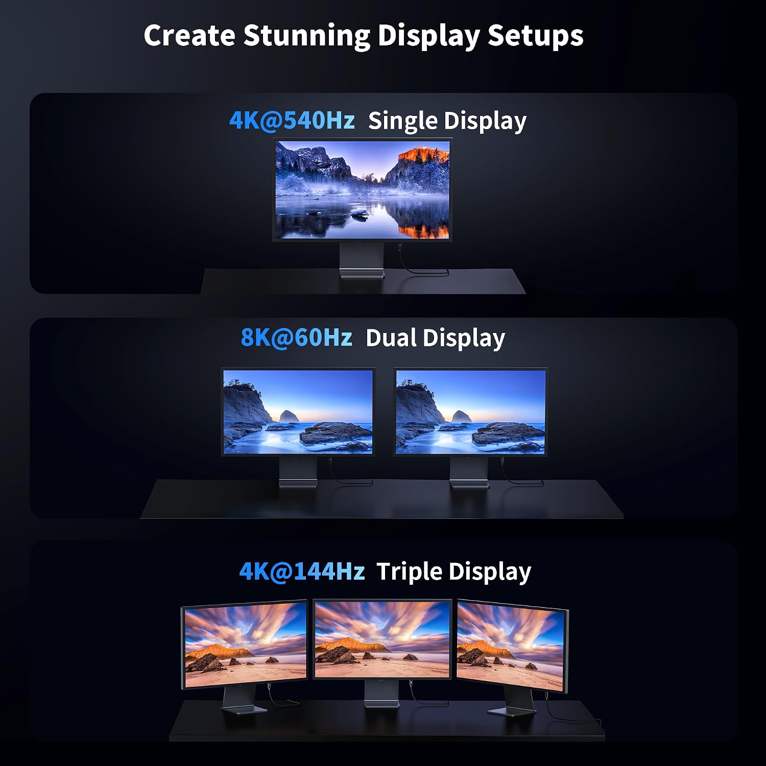 Detalle de IVANKY Thunderbolt 5 Kabel (USB‑C) – 80 Gbps Datentransfer, 240W Laden, 8K‑Display