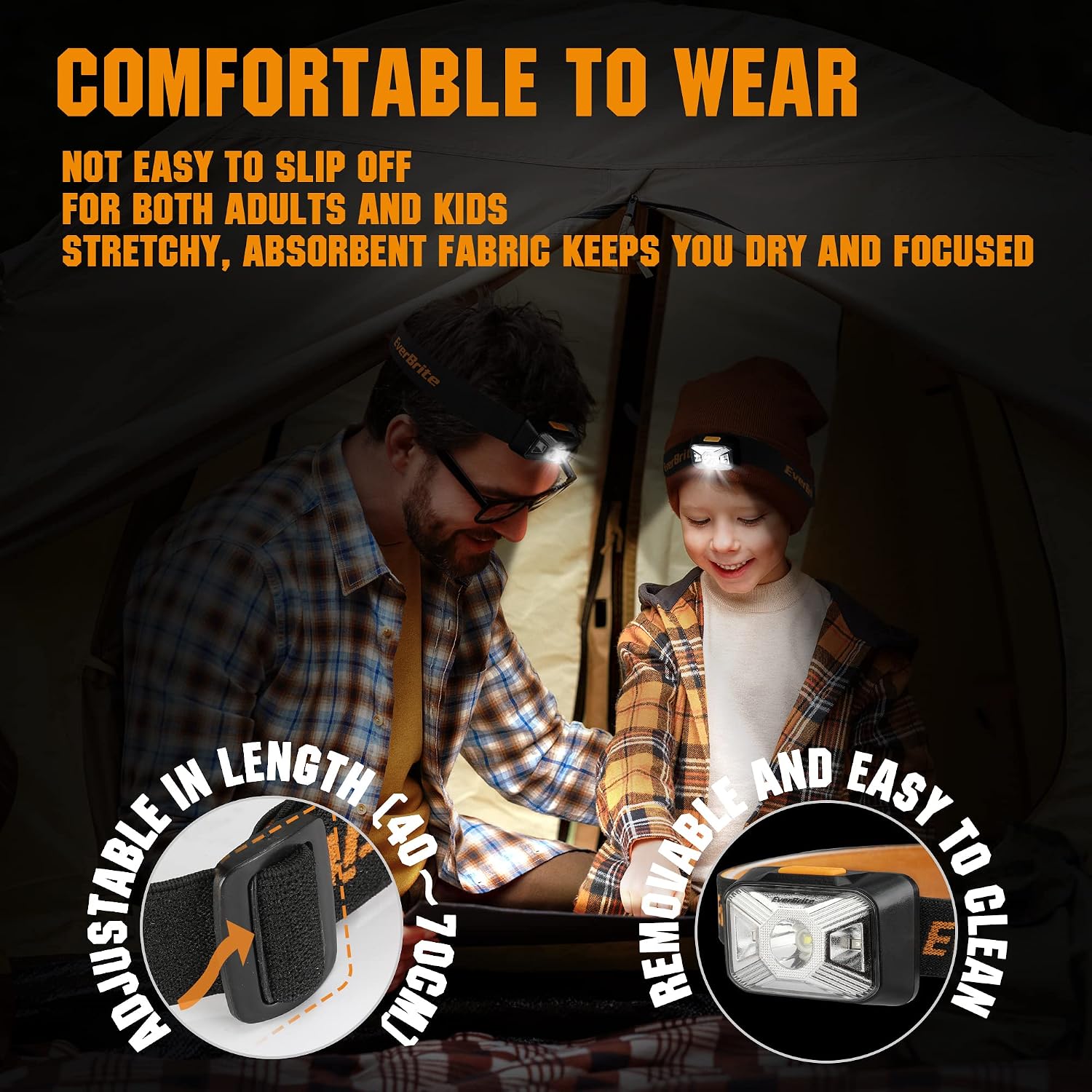 Detalle de EverBrite EverBrite head torch 250 lumens