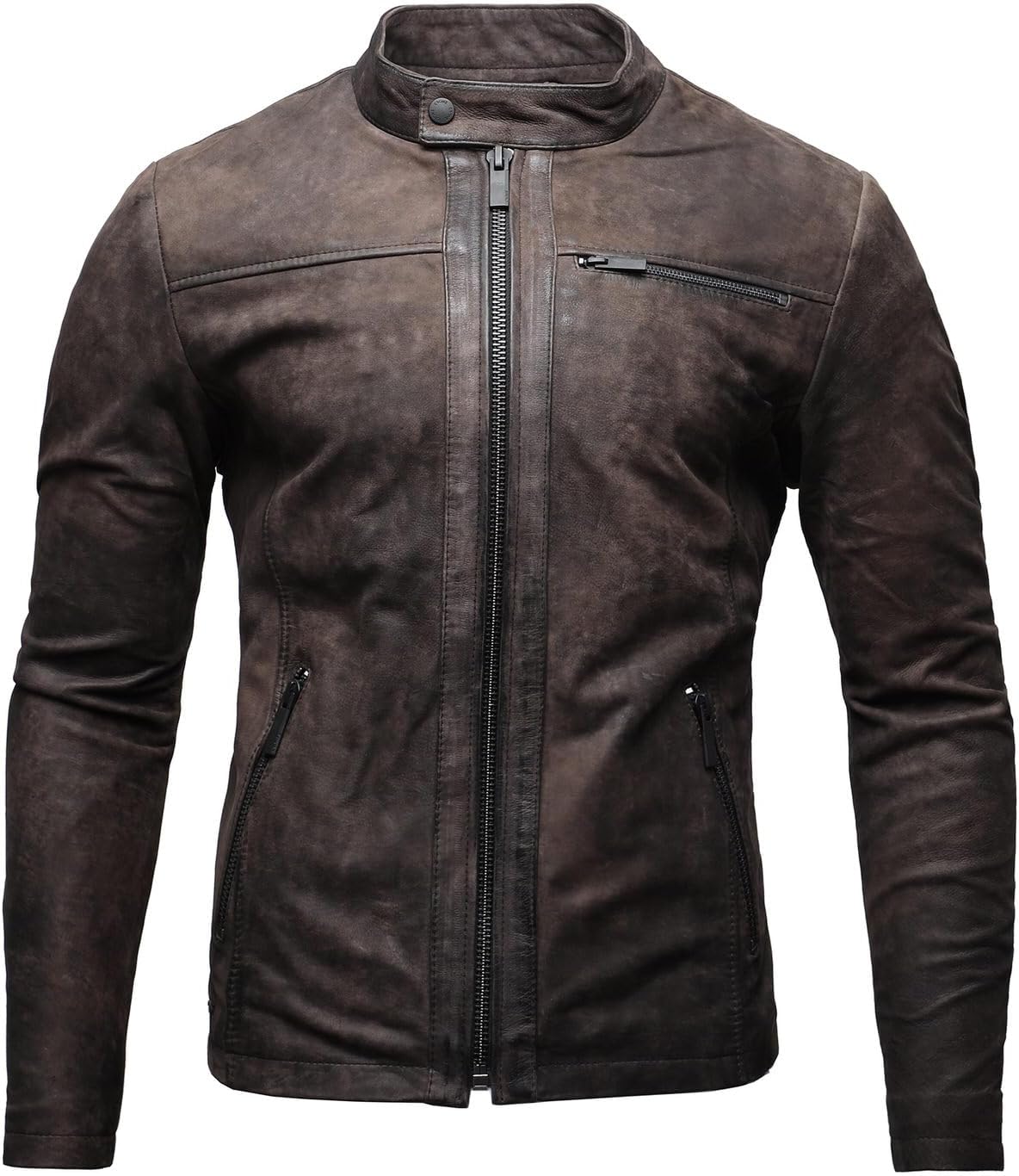 Thumbnail 6 de Crone Epic Lederjacke Cleane Basic Herren