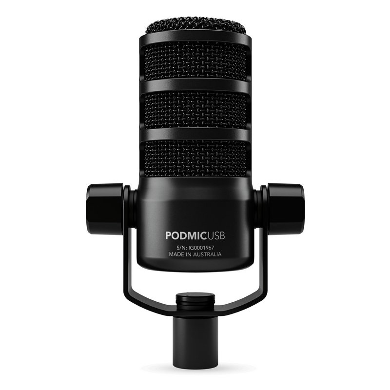 Detalle de Rode PodMic USB: micrófono dinámico de transmisión con XLR y USB-C