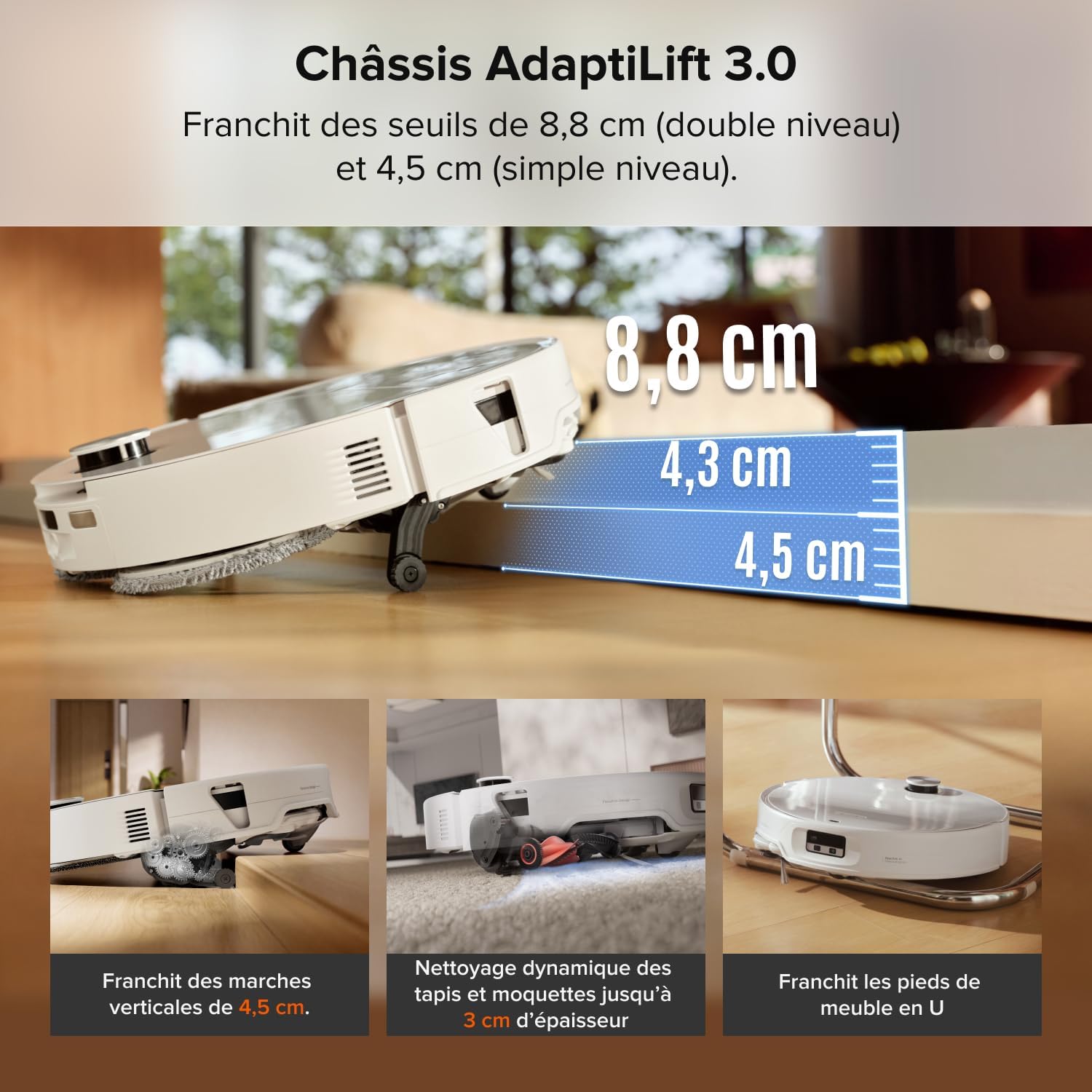 Detalle 2 de roborock Saros 20 Neo Set robotstofzuiger en dweilrobot, 36.000 Pa