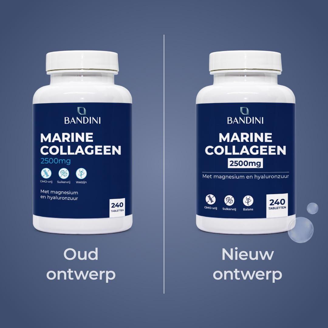 Detalle 2 de BANDINI Pure Marine Collageen Peptan® tabletten met hyaluronzuur, 240 stuks