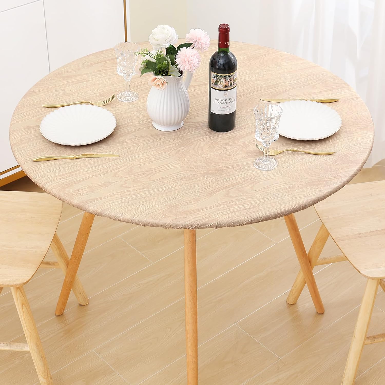 Thumbnail 6 de Smiry Round Picnic Tablecloth – Waterproof Elastic Fitted Cover for 25"–30" Tables