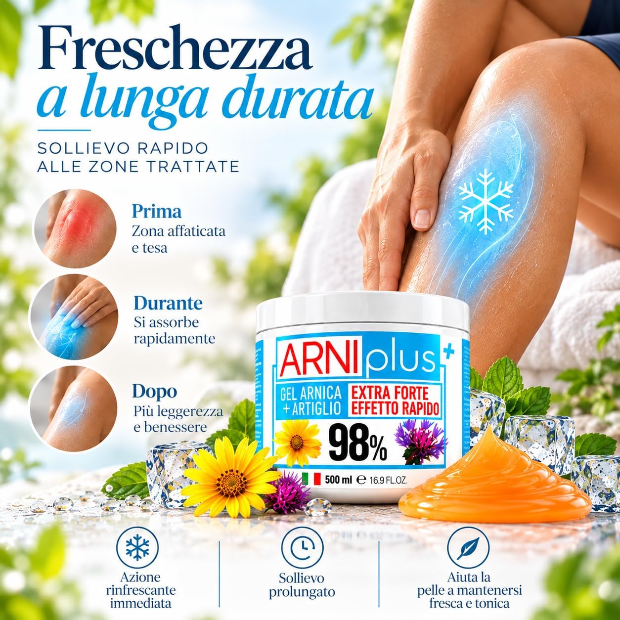Thumbnail 5 de ARNIplus+ arnicagel voor paarden, 500 ml, verkoelend en niet-vettig