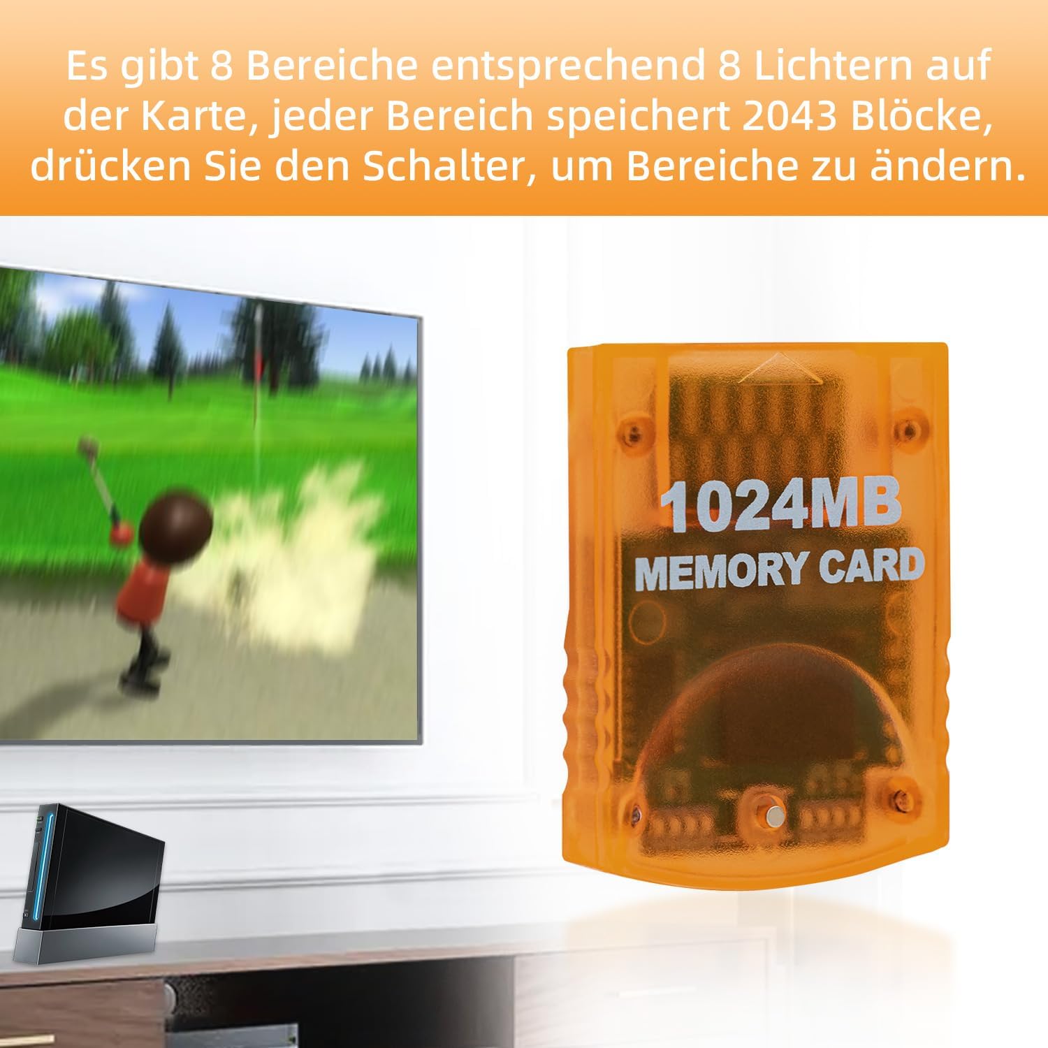 Thumbnail 6 de Tolesum Tolesum 1024MB GameCube Speicherkarte