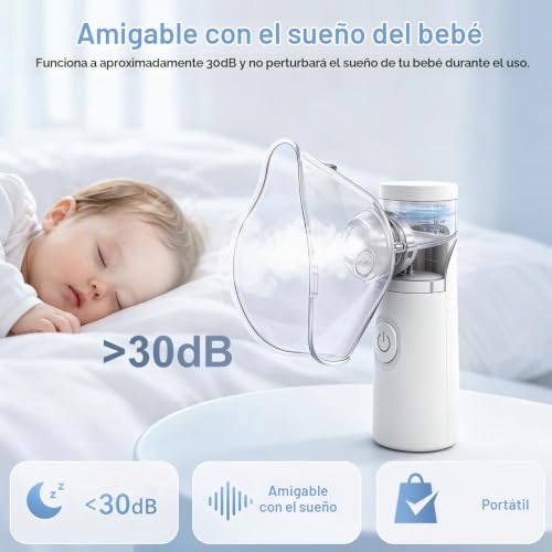 Detalle de AOOZTO nebulizador portátil
