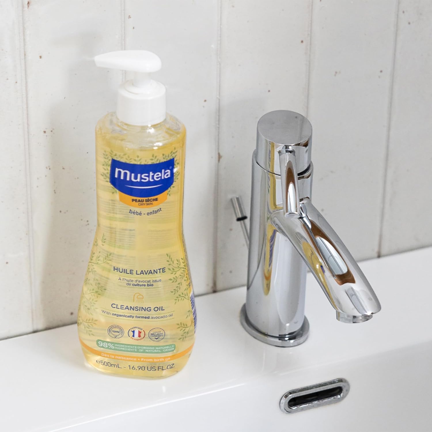 Thumbnail 6 de Mustela Olio Bagno Detergente con Perseose di Avocado BIO – Corpo e Capelli, Neonati e Tutta la Famiglia, 500 ml