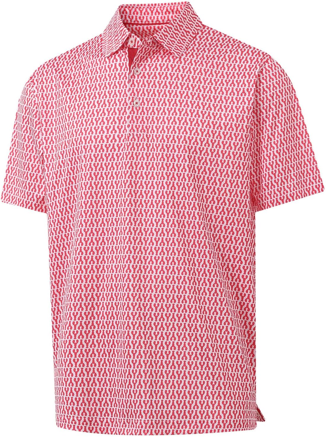 Detalle de Golf Shirts for Men Dry Fit Short Sleeve Print Polo Shirt
