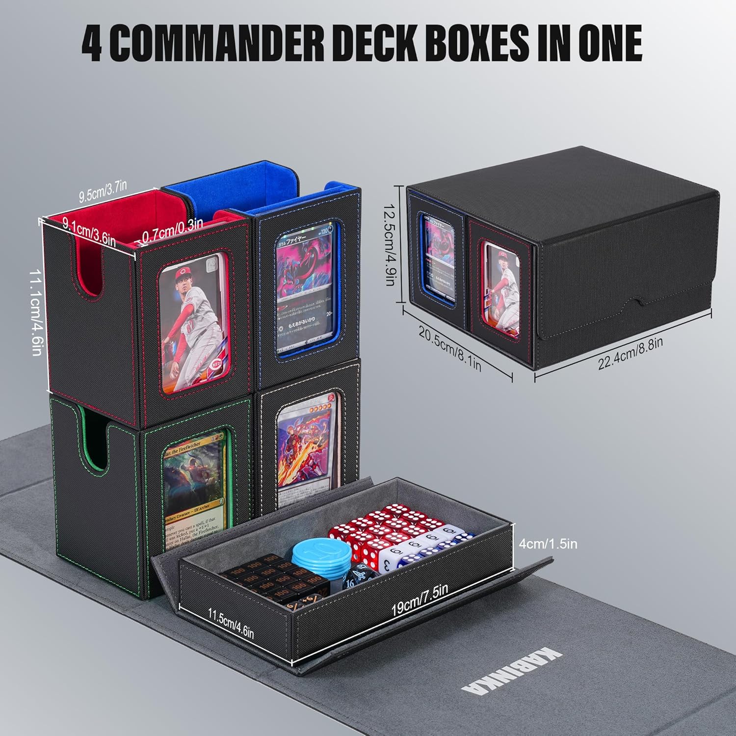 Thumbnail 3 de Kabinka Card Deck Box Fits 400+ Cards