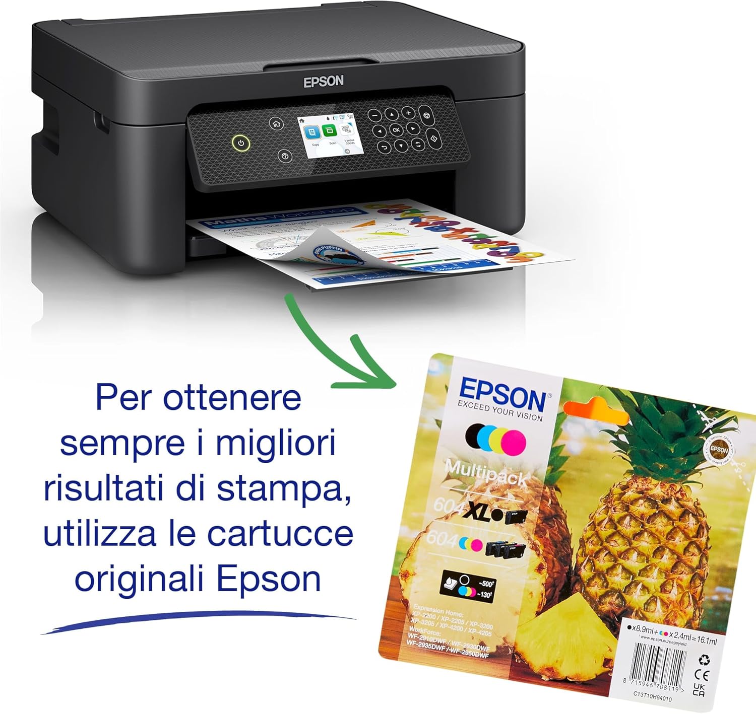 Thumbnail 4 de Epson Expression Home XP-4200 stampante multifunzione A4: Wi‑Fi, stampa fronte/retro e scansione/copía