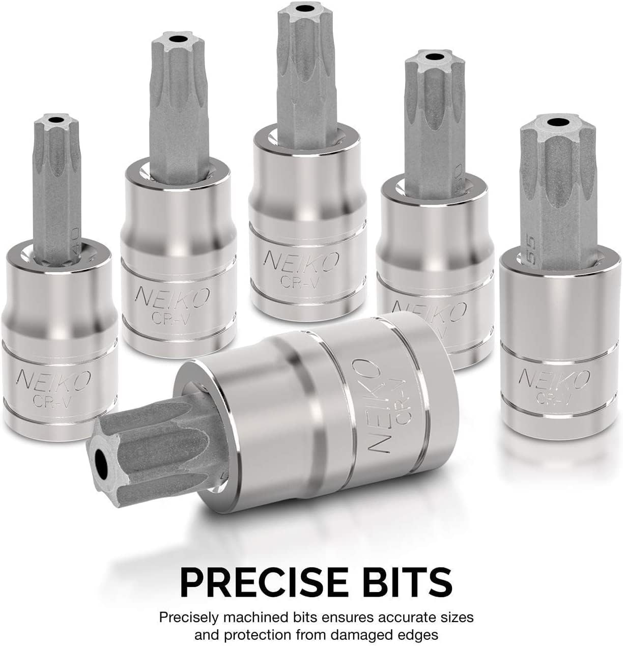 Detalle de NEIKO 10073A 13-Piece Tamper Proof Torx Bit Set