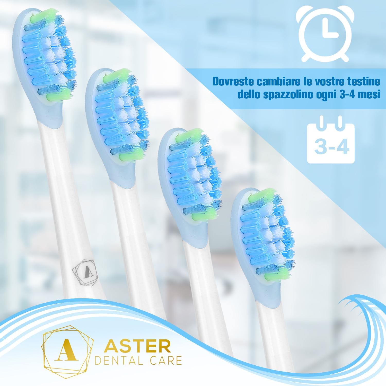Detalle 2 de Testine Philips Sonicare, 16 Aster di ricambio