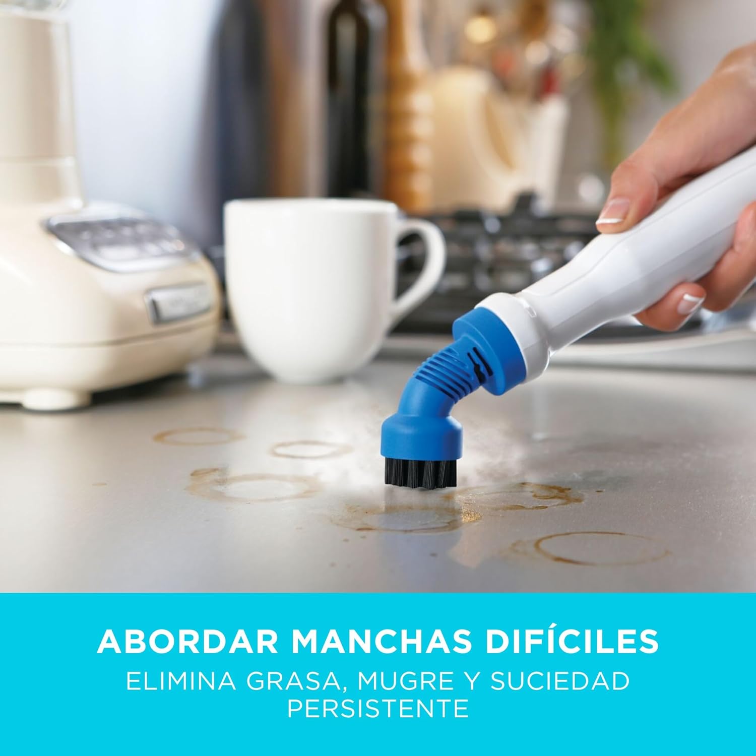 Thumbnail 8 de BLACK+DECKER Mopa a Vapor 1300W, 12 Accesorios, Blanco/Azul 🌬️