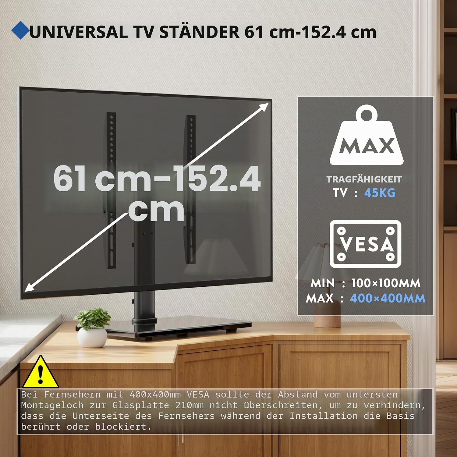 Thumbnail 5 de Bontec TV Ständer 24–60 Zoll 45KG
