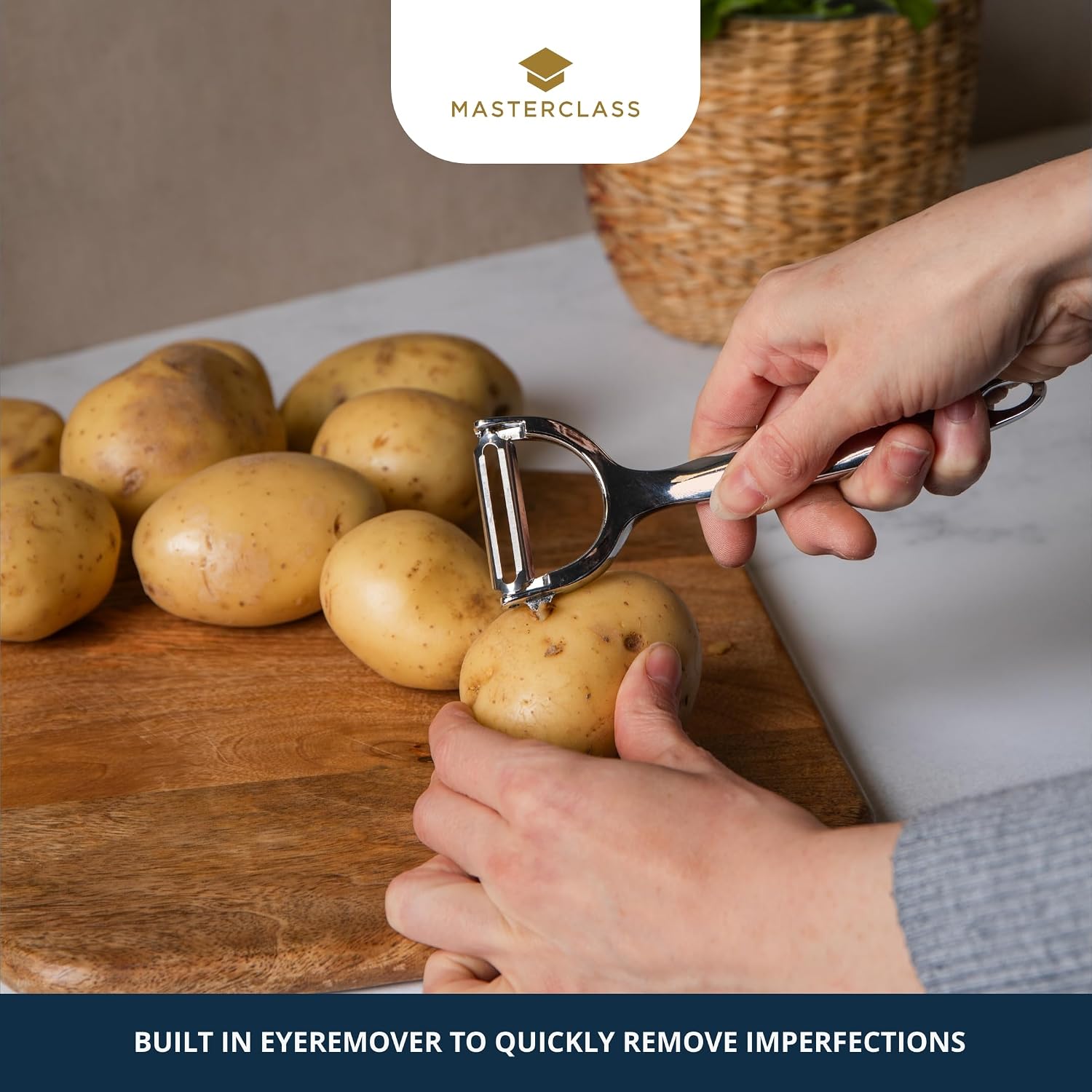 Detalle 2 de MasterClass Edgekeeper Santoku Knife, 12 cm, Stainless Steel, Self-Sharpening