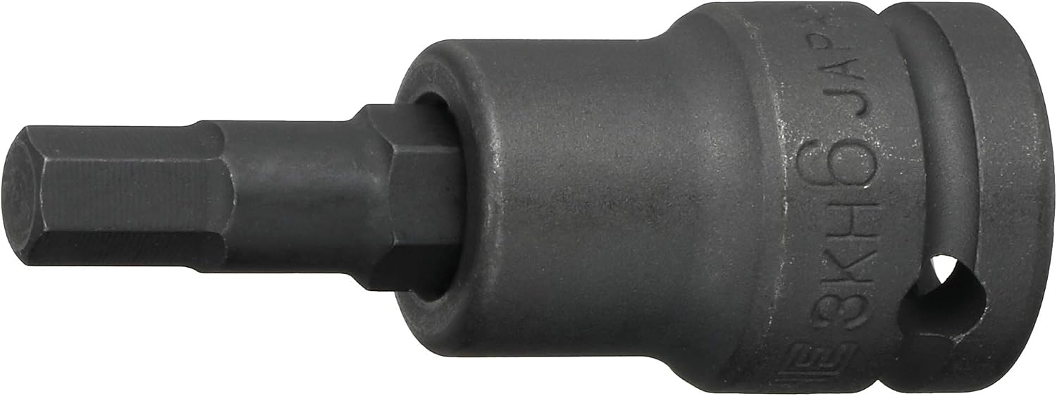Detalle de トネ(TONE) HP3KH-06 ヘキサゴンソケット 強力タイプ 差込角9.5mm・二面幅6mm