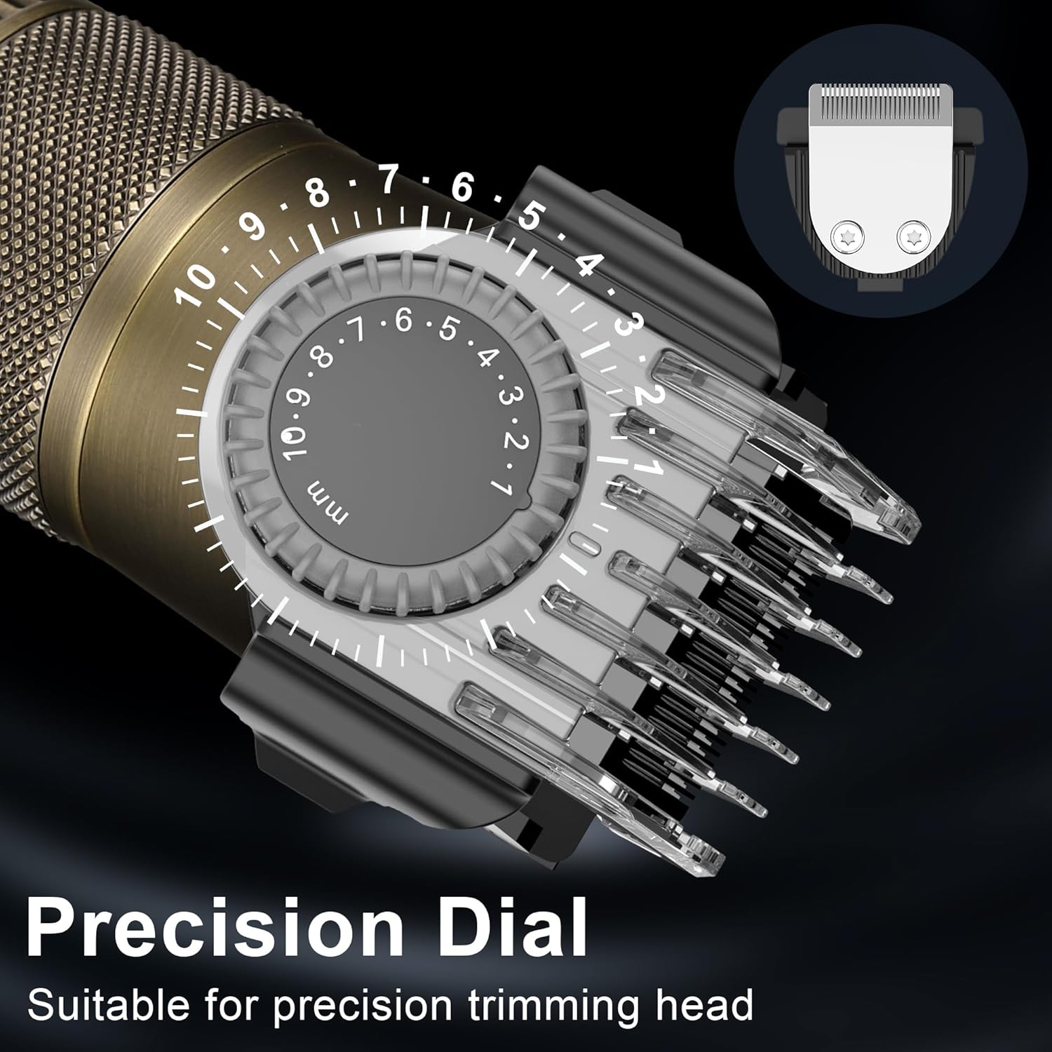 Detalle de Hatteker Tagliacapelli Uomo Professionale 4 in 1: kit toelettatura impermeabile per capelli e barba