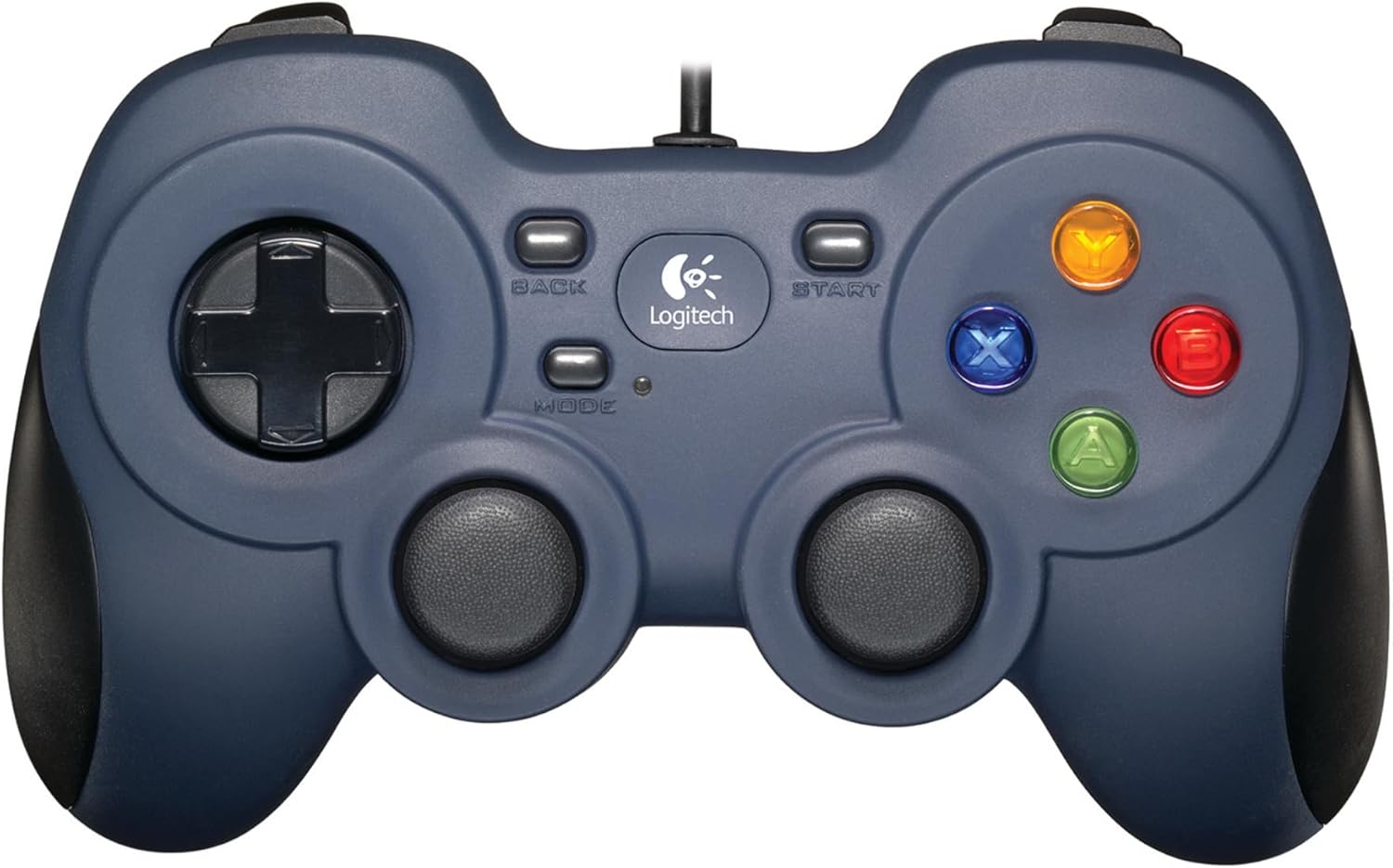 Thumbnail 1 de Manette filaire Logitech F310 (PC) bleu/gris – croix 4 microswitchs, câble 1,8 m